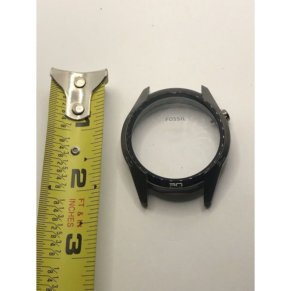 Fossil Watch Parts Case Crystal Only No Back 44mm Black Py161